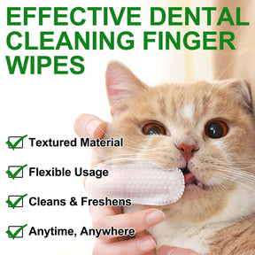 Pet Dental Cleaning Finger Wipes